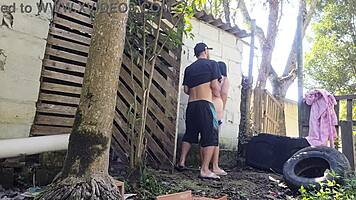 Wife receives bricklayer for quote while husband is away