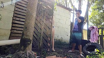 Wife receives bricklayer for quote while husband is away