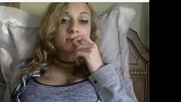 Cute Teen With Perfect Tits Teases In Webcam Striptease