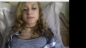 Cute Teen With Perfect Tits Teases In Webcam Striptease