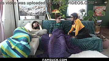 GOODY-GOODY STEP-SIBLINGS TURN INTO HARDCORE LOVERS COMPETING TO SEE WHO CUMS FIRST - FAMSUCK