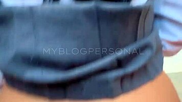 damn, check this colegiala getting filmed twice banging in the schoolyard and her room in uniform!