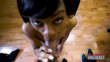 Exotic Petite Brunette Monae Gets Pussy Fucked