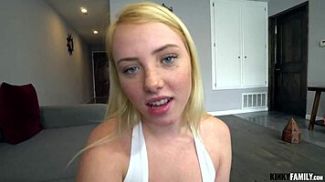 Holy Cow! I Blew a Huge Load Inside My Stepsister Dixie Lynn After Wild Fucking!