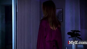 Home alone, rich idiot calls super hot petite milf