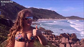 cenas fantásticas da praia de naturismo mais linda do brasil