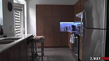 Cute Teen Babe Nailed By Two Dudes In Threesome