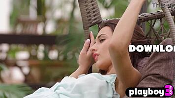 Petite milf model gloria sol rips clothes to expose curvy body.