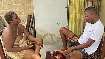 Blowjob on her first date with big black cock oops