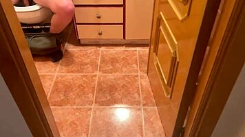 I Gave Dirty Blowjob In Toilet To Submissive Latina Babe.