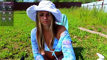 Playing With My Pussy Outside When People Looking At Me