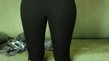 Hazel Ash In Photoshoot With Shiny Button Down