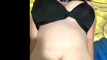 pregnant teen feels so excited teasing with her bouncing big tits in compilation