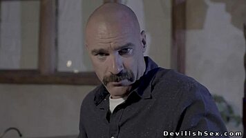 Could a hairless husband dominate his busty wife's desires in bed?
