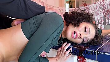 Grim-Reaper Seduces Teen 18+ Babysitter In Halloween Cheating