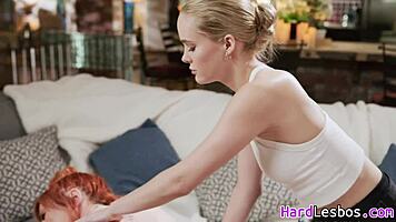 Big Tit Redhead Mature Client Lauren Phillips Seduced By Teen Blonde Masseuse Athena Fleurs During Massage, Reaching Wet Orgasm