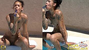 chanel west naked fun with pov sucking fucking creampie pool masturbation