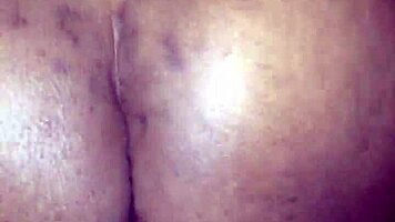 Intense Home Quickie: Black Teen Rides To Creampie