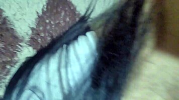 Homemade schoolgirl fucks classmate without condom in front of mirror after PE