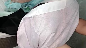 Hey, my virgin friend lets me borrow her huge tits for some bedroom fun over 18