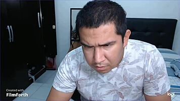 Trio with best friend and husband using toys for cumshot fun.