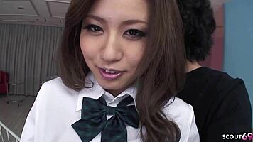 does this perfect japanese step-sister ride your cock for deep creampie?
