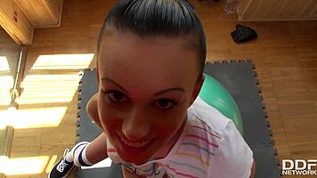 Cock-Hungry Teen 18+ Tina Walker Fills Insatiable Mouth With Big Hard Dick
