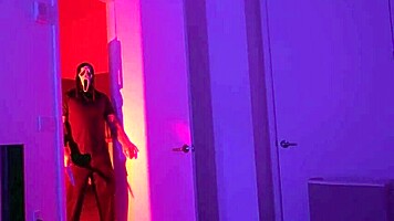 Sad guy receives therapy from a busty latina babe, cami strella, in a homemade session