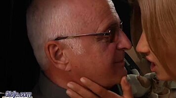 Playful 18-Year-Old Teen Seduces Grandpa, Fucks Hard, Swallows Cum