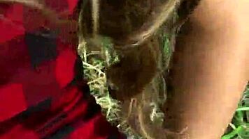 novinha com tesao topo entrar no terreno e foder meio do mato 1 on 1 blowjob homemade natural tits brunette babe humiliation tits orgasm