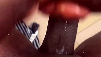 muscular bodybuilder sneaks big black cock toy into tight white pussy for intense solo orgasm