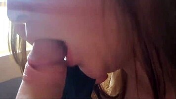Cheating Wife Sucking Huge Cock While on Phone with Husband in Emotional Affair