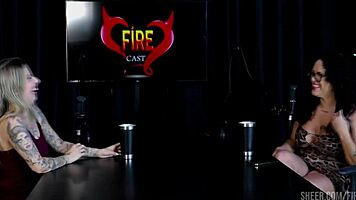 Watch Brunna Sweet and Baby Fire in sexy sheer red outfits and boots 😏