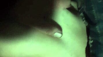 Mature woman fucks young girl hard in bedroom doggystyle POV.