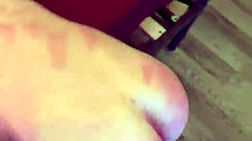 She loves feet and gets spanked for it