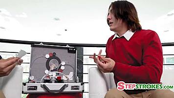 Watching step dad fuck our step sisters in inception