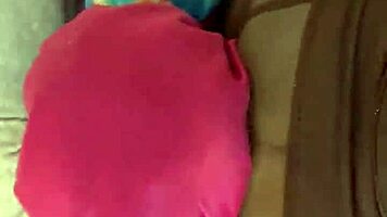 Pregnant Ebony Girlfriend Creams on Friend's Big Cock