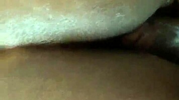 Pregnant Ebony Girlfriend Creams on Friend's Big Cock