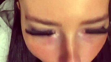 horny british brunette coed girlfriend experience on webcam