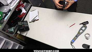 cute skinny blonde teen shoplifter - emma rosie