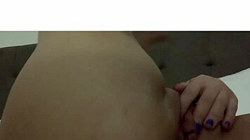 White Hot Girl Masturbates to Intense Squirt Orgasm