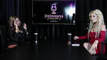 BLONDE LATINA KYRA SEX DOMINATES WITH ANAL PROLAPSE AND WILD EXHIBITION IN SHEER RED OUTFIT