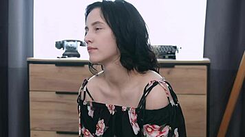 veronica rich squirts during skilled sam frost's missionary and cowgirl session