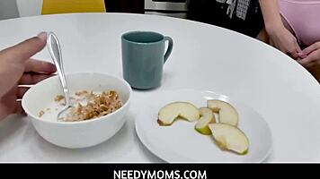 i need my stepdaddy's cock for breakfast with my teen mouth