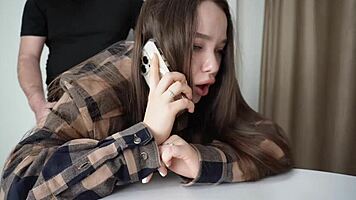 fucking my stepsister while shes on the phone