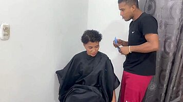 Rich Indian Latina Pays with Body for Haircut in Bedroom Wet Pussy Fuck