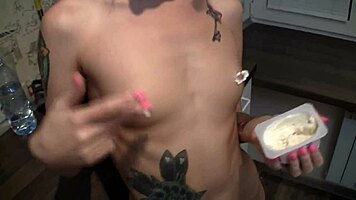 Horny Step Daddy Helps in the Kitchen