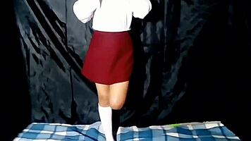 chavita masturbates after school!