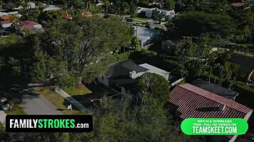 Hot Slutty Babes Share Stepfather's Big Cock