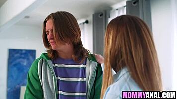stepmom takes double penetration from stepson and bully